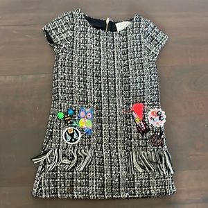 Hannah Banana Girls Tweed Dress 4/5